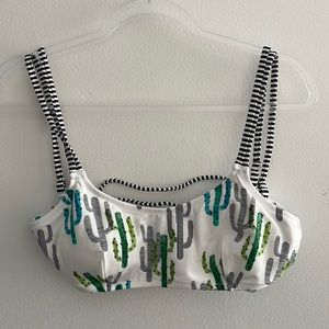 NWT Cupshe bikini top, size L, cactus print